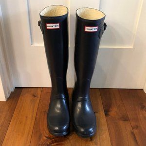 NWOT Hunter Boots - women's 9 / EU 40 navy